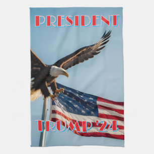 PRESIDENT TRUMP 2024 TEA TOWEL