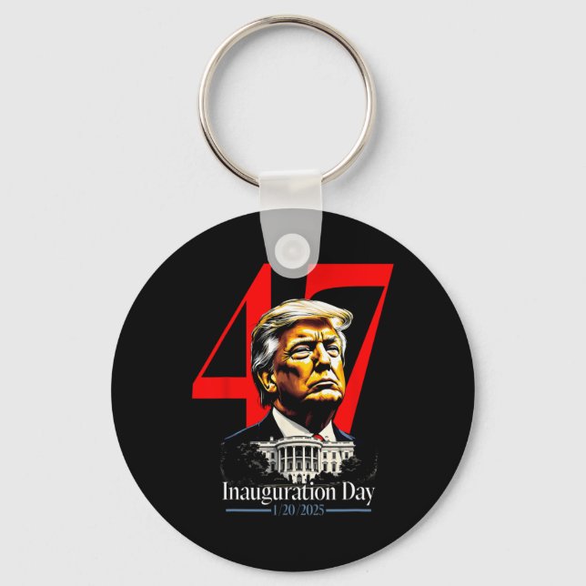 President Trump 2025 Inauguration Day  Key Ring (Front)