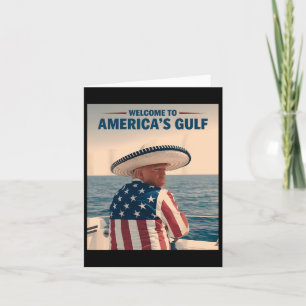 President Trump America's Gulf Mexico Sombrero Ame Card
