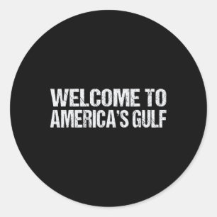 President Trump America's Gulf Mexico Sombrero Ame Classic Round Sticker
