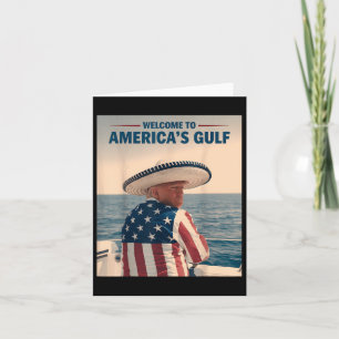 President Trump Americas Gulf Mexico Sombrero Amer Card