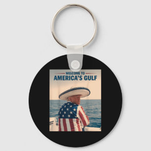 President Trump Americas Gulf Mexico Sombrero Amer Key Ring