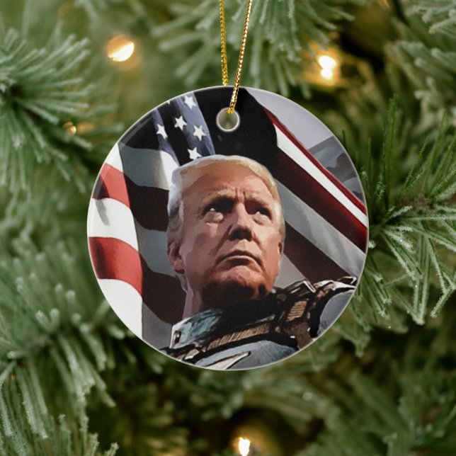 President Trump Ceramic Tree Decoration (Tree)