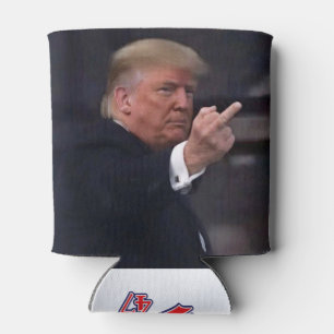 President Trump Flipping the Bird Can Cooler