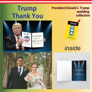 President Trump Greatest Wedding Thank You Card