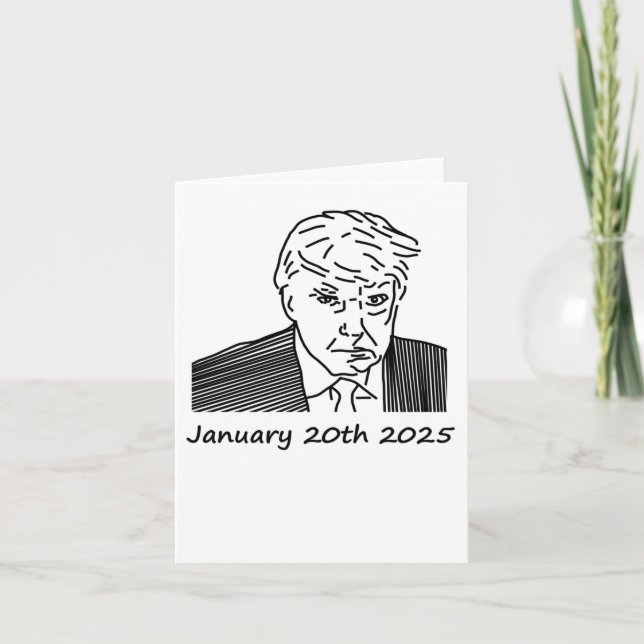 President Trump Inauguration 2025  Card (Front)