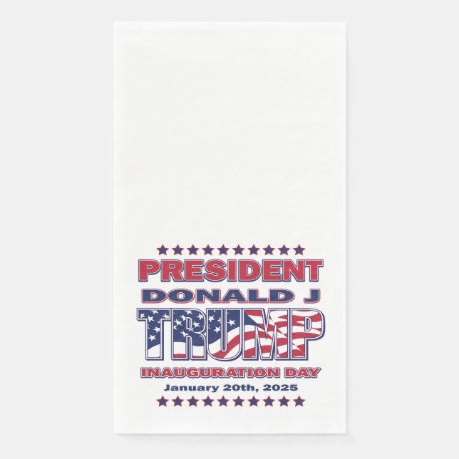 President Trump Inauguration 2025 Napkin (Front)