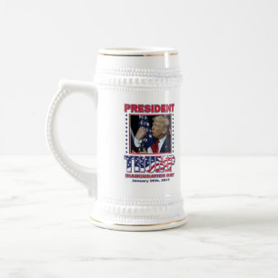 President Trump Inauguration Day 2025 Beer Stein
