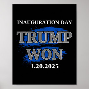 President Trump Inauguration Day 2025 Memorabilia Poster