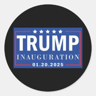 President Trump Inauguration Day January 201  Classic Round Sticker