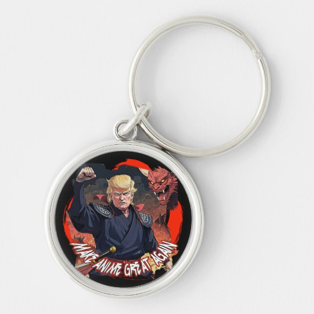 President Trump Make Anime Great Again Key Ring (Front)