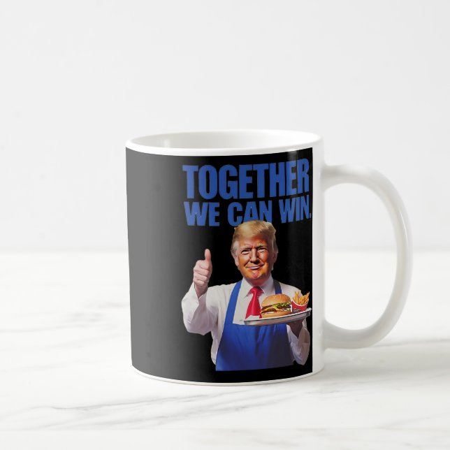 President Trump Makes French Fries  Coffee Mug (Right)