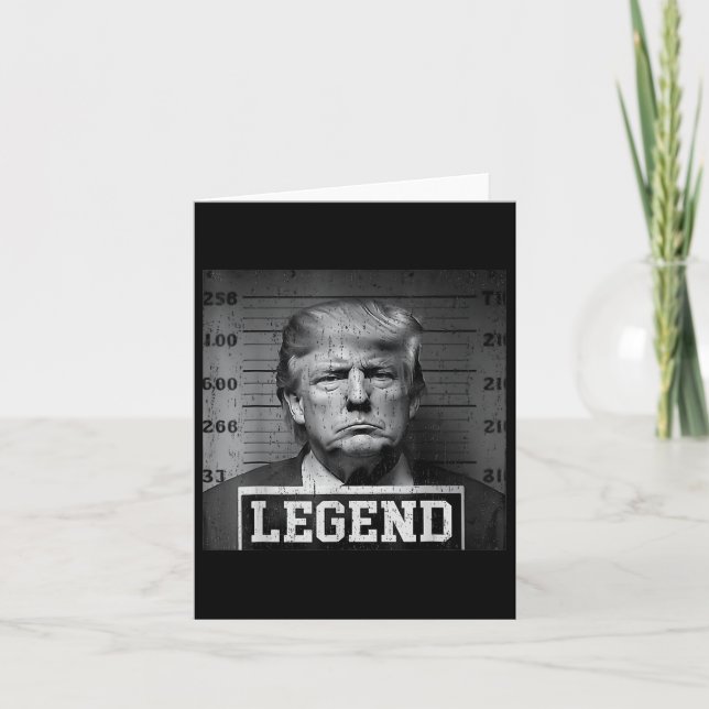 President Trump Mug Shot  Card (Front)