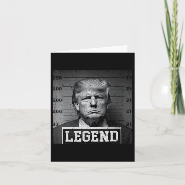 President Trump Mug Shot  Card (Front)