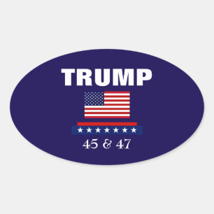 PRESIDENT TRUMP OVAL STICKER