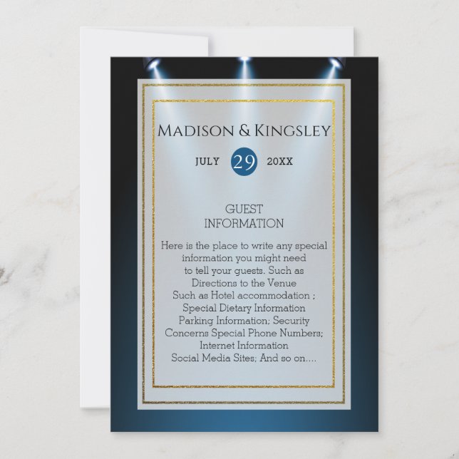 President Trump 🇺🇸✨ Patriotic Wedding Custom Invitation (Front)