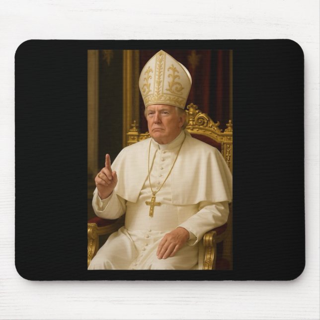 President Trump Pope 2025  Mouse Pad (Front)