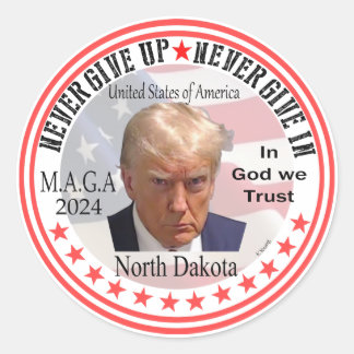 President Trump Red wave Across America Classic Round Sticker