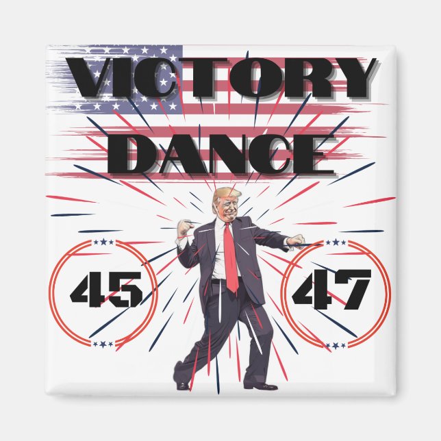 President Trump Refridgerator Magnet Dance (Front)