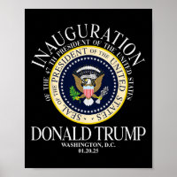 President Trump Seal Inauguration 2025 47th Washin