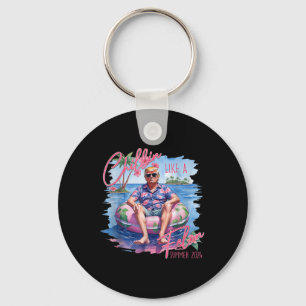President Trump Shirt Funny Chillin Like A Felon Key Ring