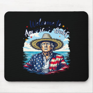 President Trump Sombrero Design America's Gulf Mex Mouse Pad