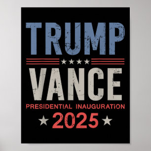 President Trump Vance Inauguration Day 2025 Usa Poster