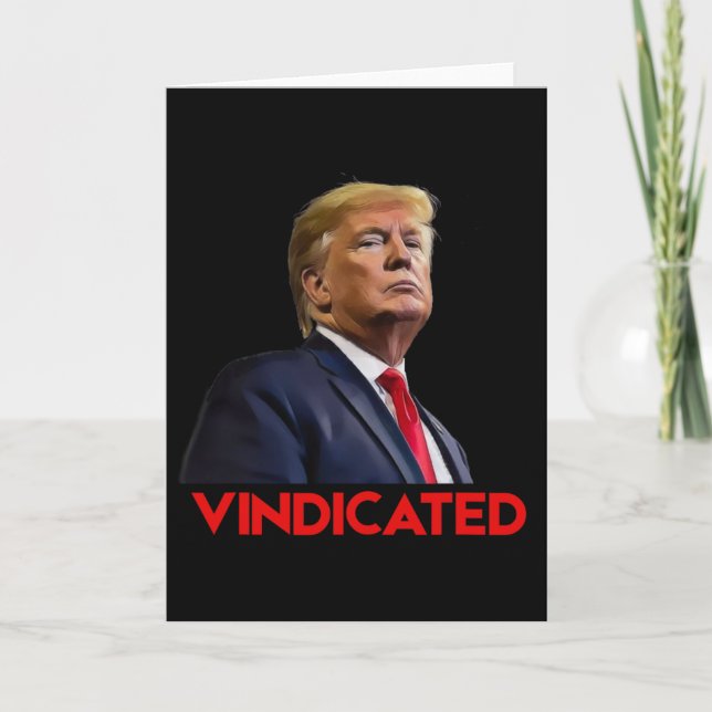 President Trump Vindicated  Card (Front)