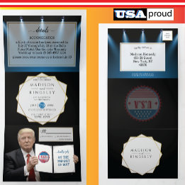 President Trump Wedding Tri-Fold Invitation