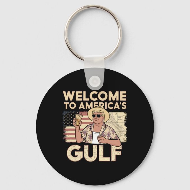 President Trump Welcome  Key Ring (Front)