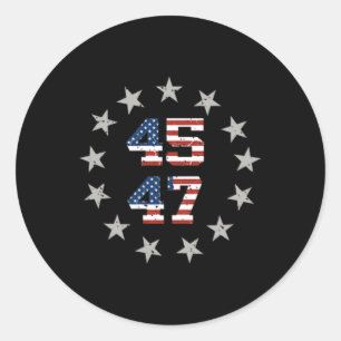 President Trump Welcome To America's Gulf Mexico O Classic Round Sticker