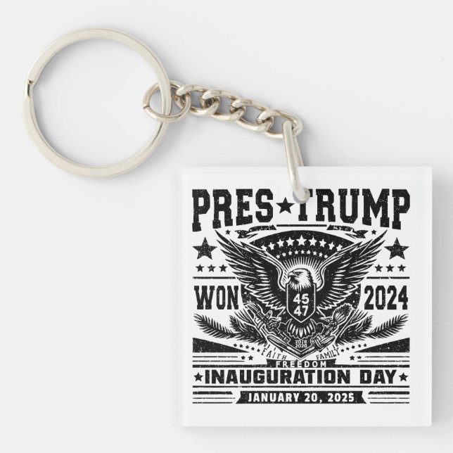 President Trump Won 2024 Key Ring (Front)