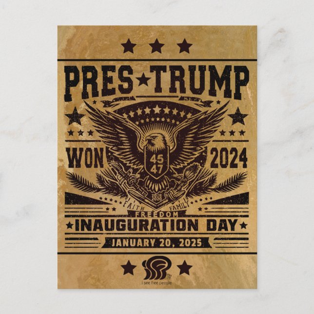 President Trump Won 2024 Postcard (Front)