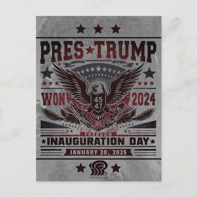 President Trump Won 2024 Postcard (Front)