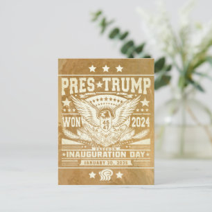 President Trump Won 2024 Postcard