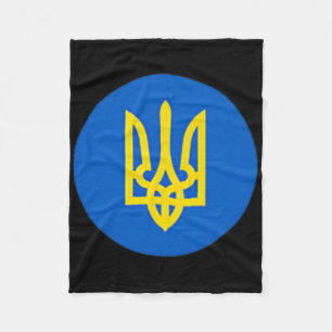 President Ukraine Zelensky Trident Tee Ukrainian Z Fleece Blanket