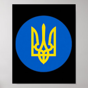 President Ukraine Zelensky Trident Tee Ukrainian Z Poster