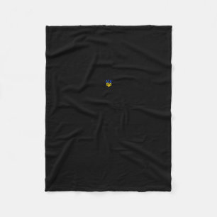 President Volodymyr Zelensky Ukrainian Trident Zel Fleece Blanket