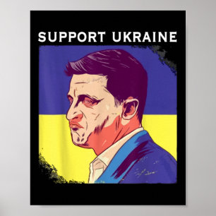 President Zelensky Ukraine Volodymyr Zelensky Ukra Poster