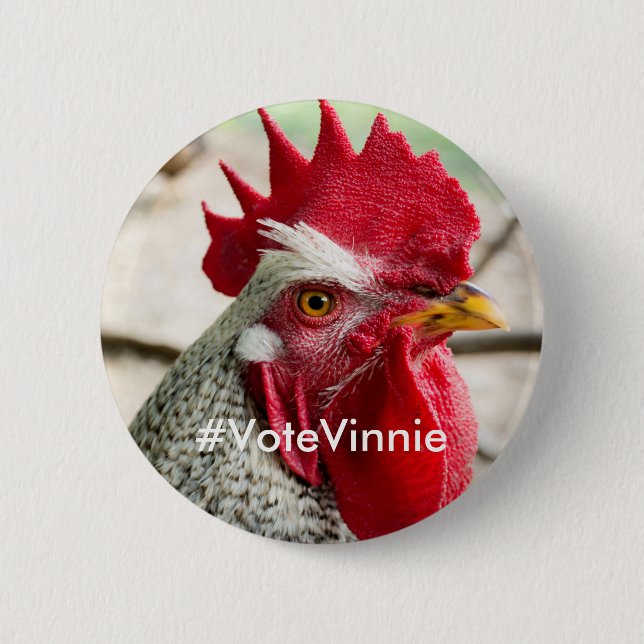 Presidential Candidate Vinnie Campaign Button (Front)