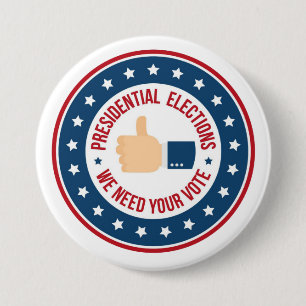 Presidential Election 7.5 Cm Round Badge