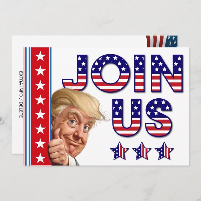 Presidential Election Celebration Invitation (Front/Back)