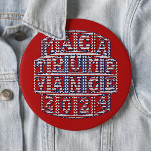 Presidential Elections Trump Vance 2024 6 Cm Round Badge