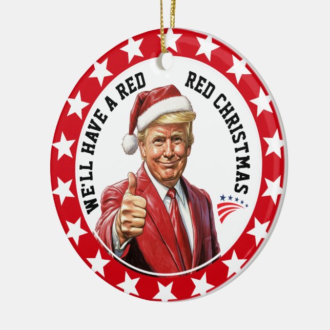 Presidential Patriotic Acrylic Ornament (Left)