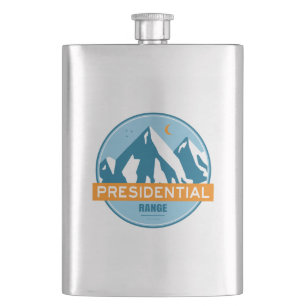 Presidential Range New Hampshire Stars Moon Hip Flask