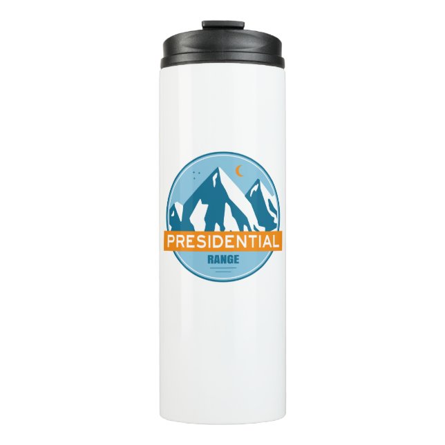 Presidential Range New Hampshire Stars Moon Thermal Tumbler (Front)