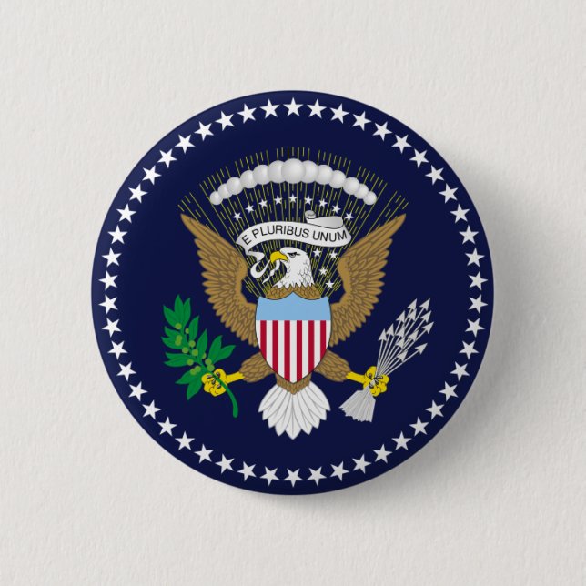 Presidential Seal 6 Cm Round Badge (Front)