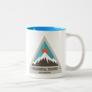 Presidential Traverse New Hampshire Triangle Two-Tone Coffee Mug