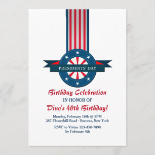 President's Day Banner Invitation