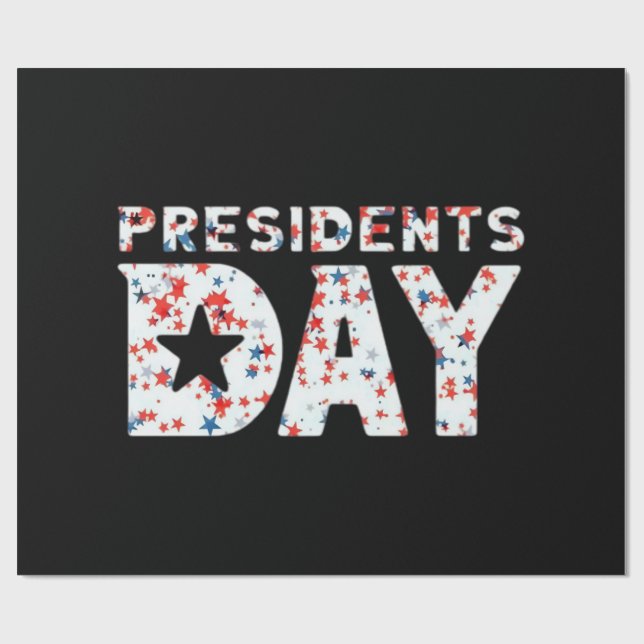 Presidents Day Essential Wrapping Paper (Flat)
